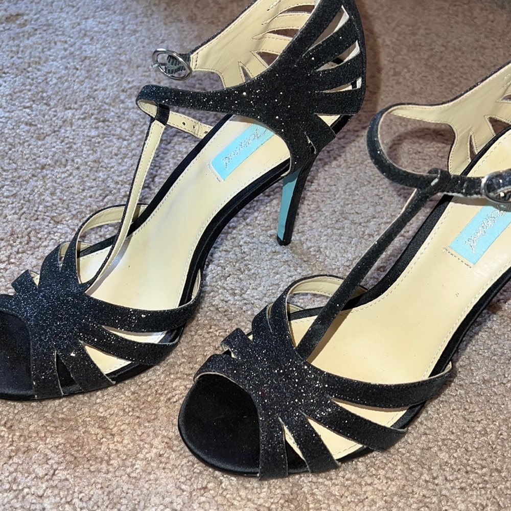Betsy Johnson glittery heels